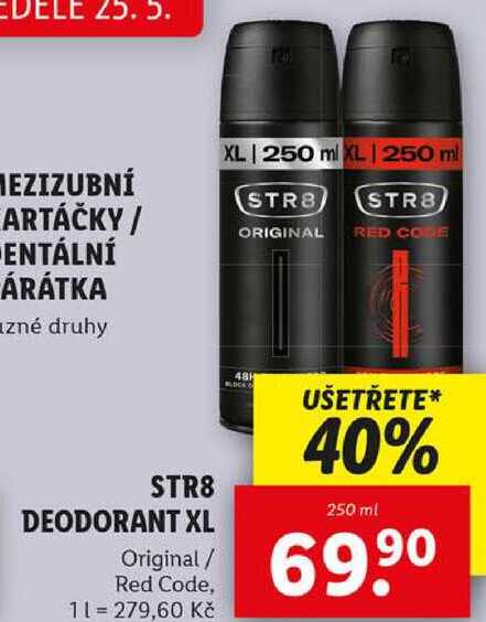 STR8 DEODORANT XL, 250 ml