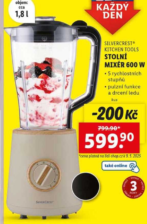 STOLNÍ MIXÉR 600 W 