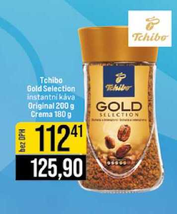 Tchibo Gold Selection instantní káva Original 200 g Crema 180 g 