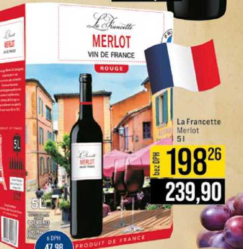 La Francette Merlot 5l