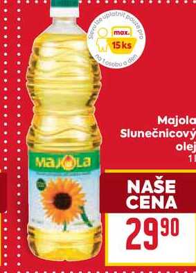 Majola Slunečnicový olej 1l