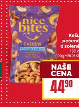 Kešu pečené a solené 150 g