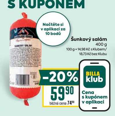 Šunkový salám 400 g 