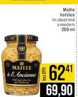Maille hořčice hrubozrnná s medem 200 ml