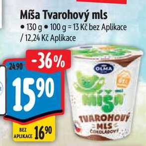 Míša Tvarohový mls, 130 g