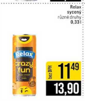 Relax sycený různé druhy 0,33l