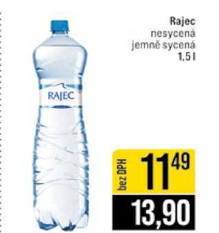 Rajec nesycena jemně sycená 1,5l