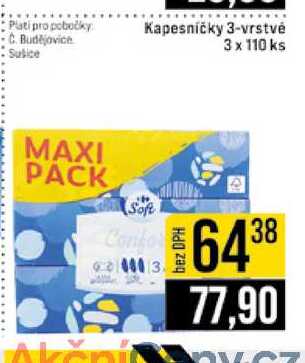 Kapesničky 3-vrstvé 3 x 110 ks