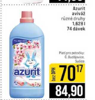 Azurit aviváž různé druhy 1,628l 74 dávek 