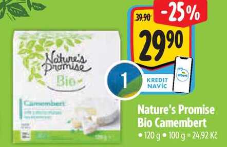 Nature's Promise Bio Camembert, 120 g