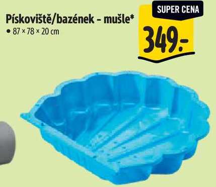 Pískoviště/bazének - mušle