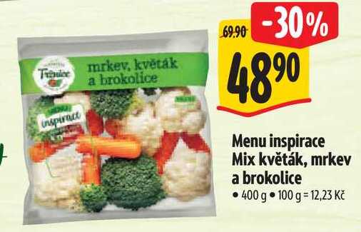 Menu inspirace Mix květák, mrkev a brokolice, 400 g 