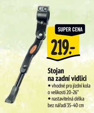 Stojan na zadní vidlici 