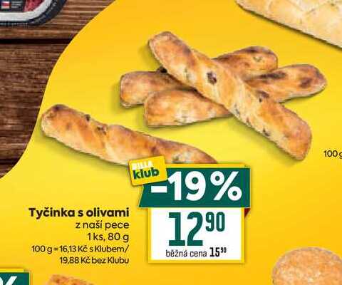 Tyčinka s olivami z naší pece 1ks, 80 g 