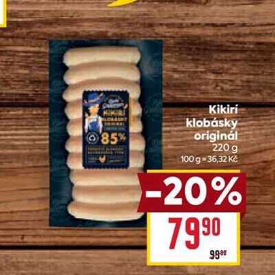 Kikiri klobásky originál 220 g 