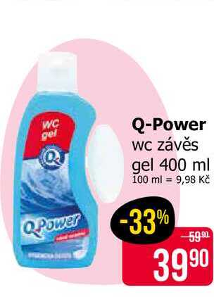 Q-Power wc závěs gel 400 ml 