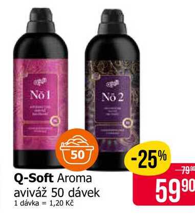 Q-Soft Aroma aviváž 50 dávek