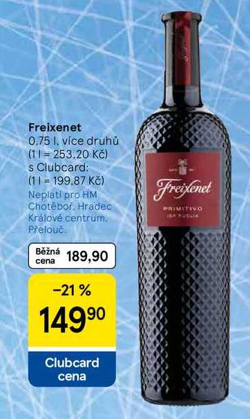Freixenet, více druhů, 0.75 l