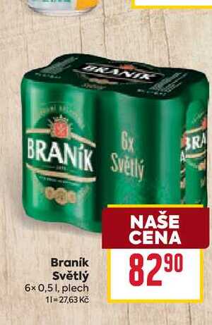Braník Světlý 6x 0,51, plech 