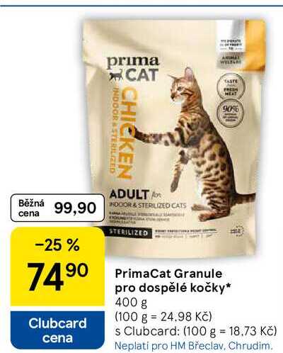 PrimaCat Granule pro dospělé kočky, 400 g