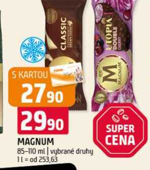 Magnum 85-110 ml vybrané druhy