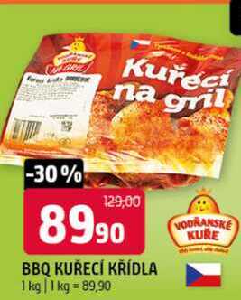 BBQ kuřecí křídla 1kg