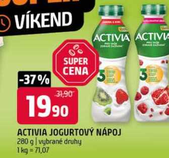 Activia jogurtový nápoj, různé příchutě 280g