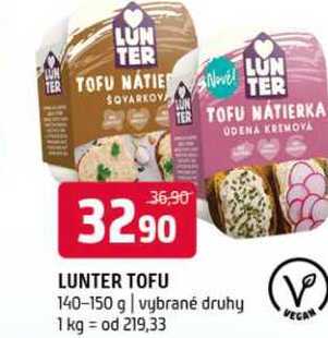 Lunter tofu 140-150 g vybrané druhy