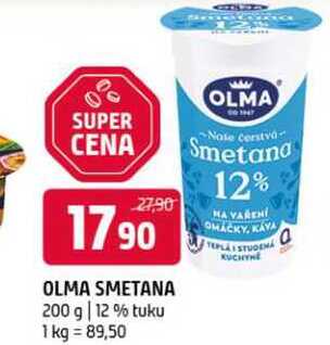 Olma smetana 12% 200g