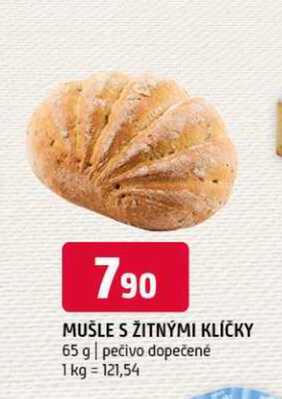 Mušle s žitnými klíčky 65 g pečivo dopečené