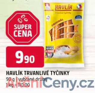 Havlík trvanlivé tyčinky 90 g vybrané druhy 