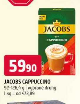 Jacobs cappuccino 92-126,4 g vybrané druhy 