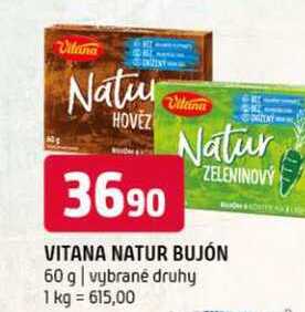 Vitana natur bujon 60 g vybrané druhy 