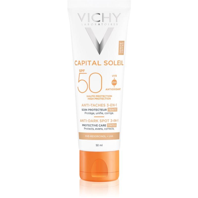Vichy Capital Soleil tónovaná péče proti pigmentovým skvrnám 3 v 1 SPF 50 Tinted 50 ml