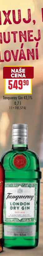 Tanqueray Gin 43,1% 0,7l