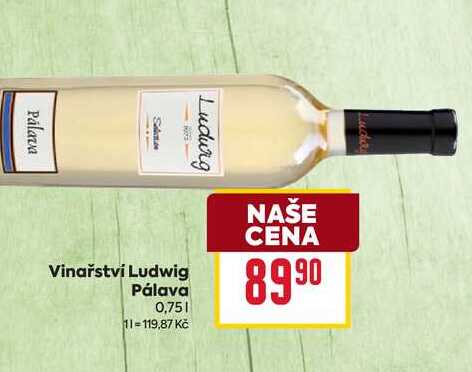 Vinařství Ludwig Pálava 0,75l