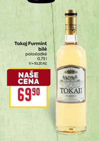 Tokaj Furmint bílé polosladké 0,75l