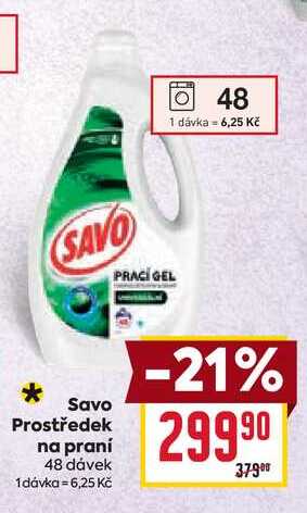 Savo Prostředek na praní 48 dávek 