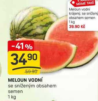 Meloun vodní se snížený obsahem semen 1 kg 