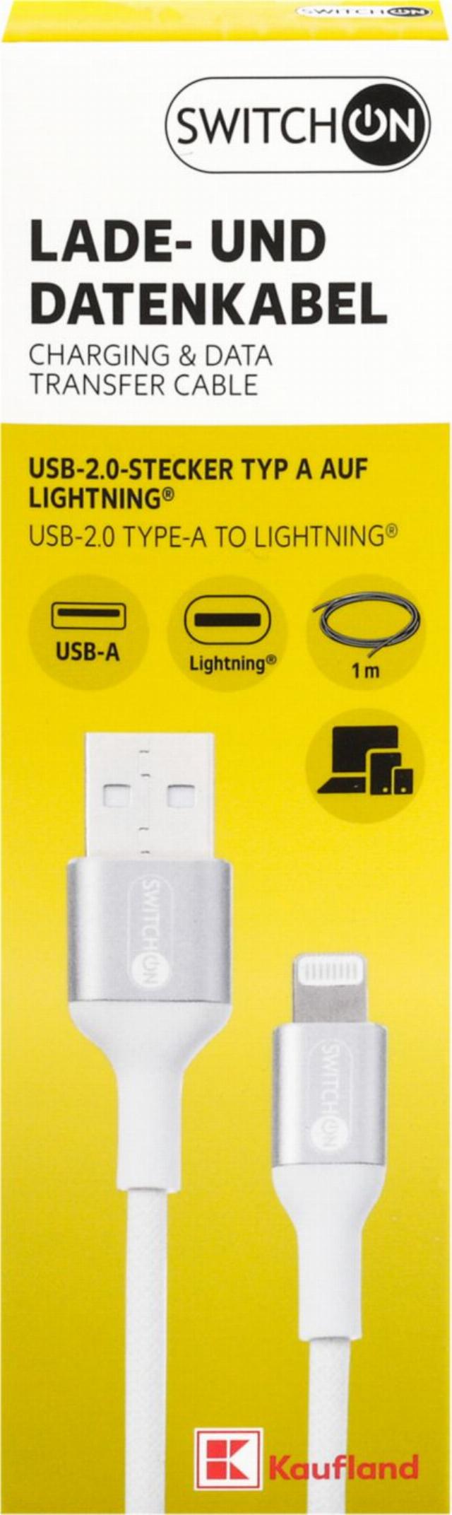 SWITCH ON Kabel pro nabíjení a přenos dat, délka: 1 m