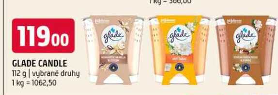 Glade candle 112 g vybrané druhy 
