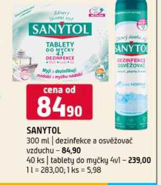 Sanytol vybrané druhy 500ml