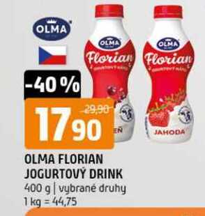 Olma florian jogurtový drink 400 g vybrané druhy