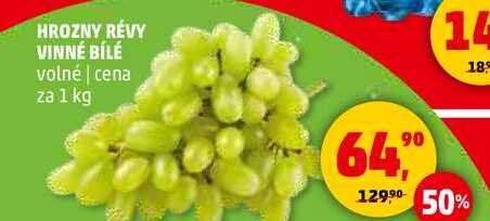 HROZNY RÉVY VINNÉ BÍLÉ volné, 1 kg
