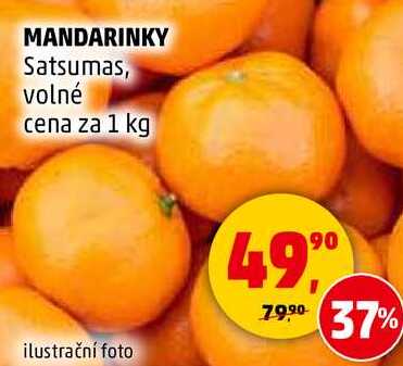 MANDARINKY Satsumas, volné, 1 kg