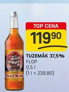 TUZEMÁK 37,5% FLOP 0,5l