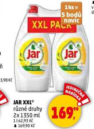 JAR XXL různé druhy, 2x 1350 ml  