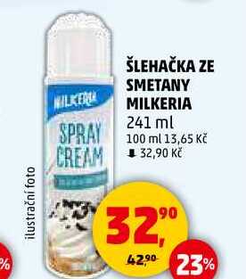 ŠLEHAČKA ZE SMETANY MILKERIA, 241 ml 