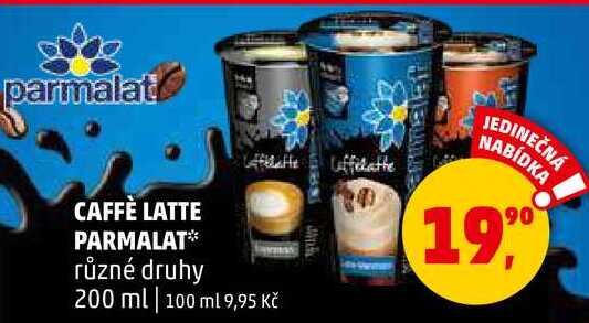 CAFFÈ LATTE PARMALAT různé druhy, 200 ml