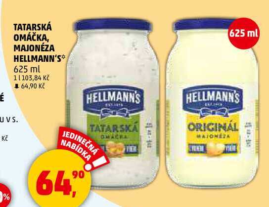 MAJONÉZA HELLMANN'S, 625 ml  